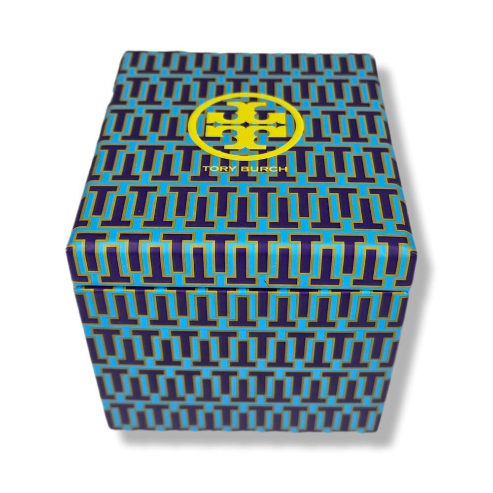 TORY BURCH STATIONERY SET – TURQUOISE/PURPLE MULTI – 15 CARDS + 18 ENVELOPES